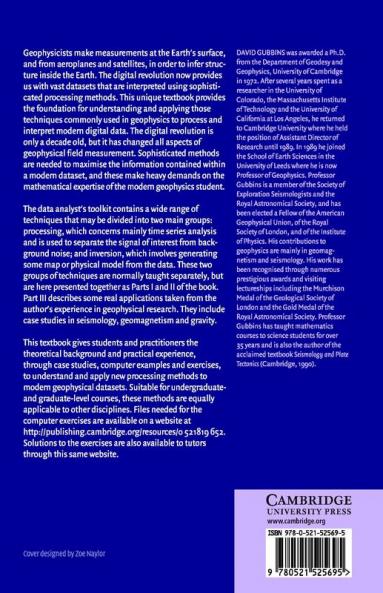 Time Series Analysis and Inverse Theory for Geophysicists