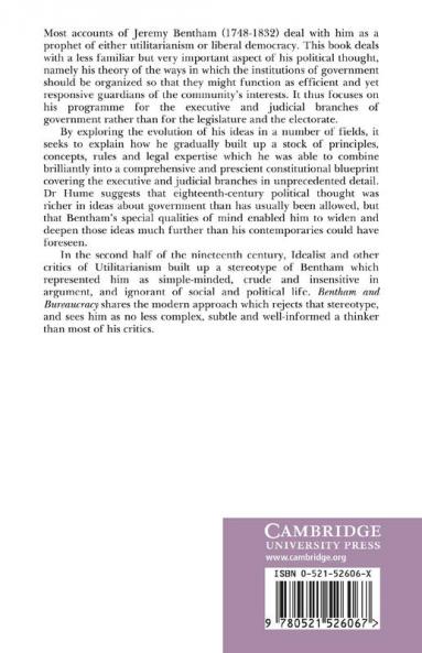 Bentham and Bureaucracy