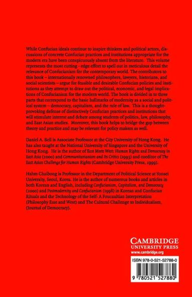 Confucianism for the Modern World