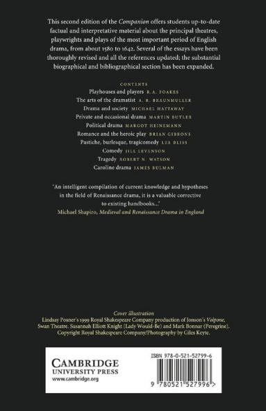 The Cambridge Companion to English Renaissance Drama