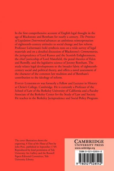 The Province of Legislation Determined