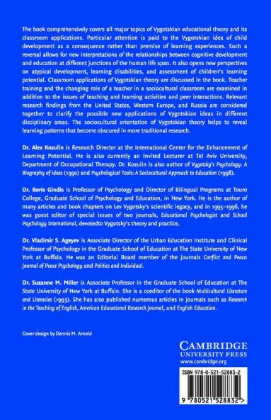 Vygotsky's Educational Theory in Cultural Context