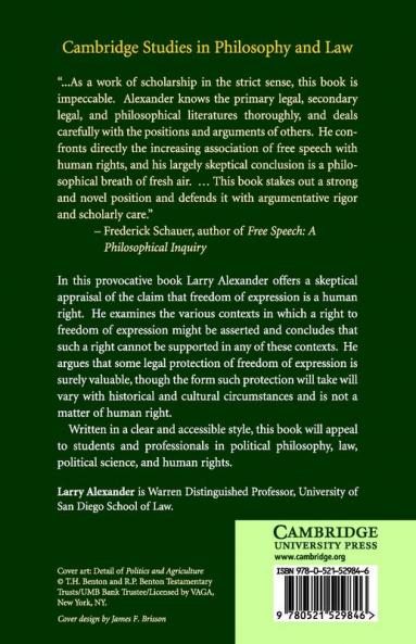Is There a Right of Freedom of Expression?
