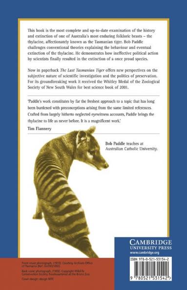 The Last Tasmanian Tiger