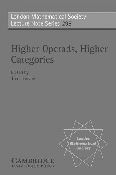 Higher Operads Higher Categories