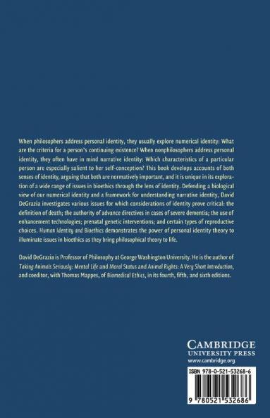 Human Identity and Bioethics
