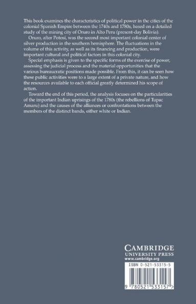 Power and Violence in the Colonial City