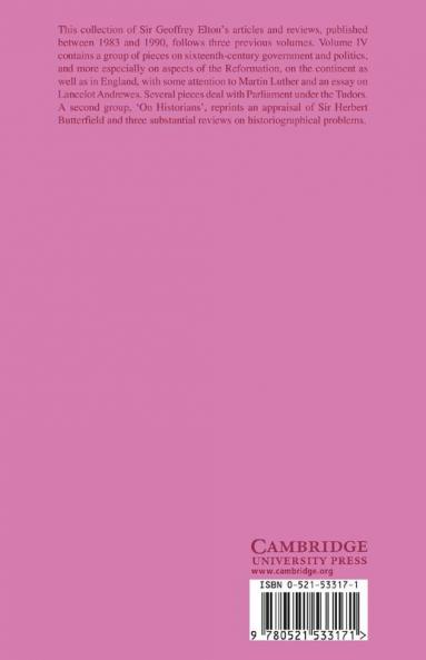 Studies in Tudor and Stuart Politics and Government