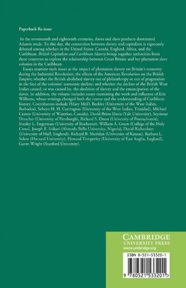 British Capitalism and Caribbean Slavery
