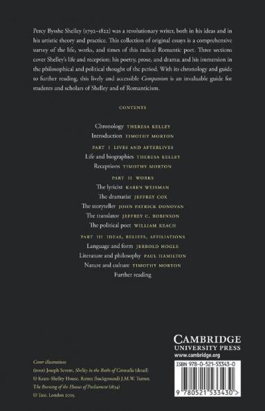 The Cambridge Companion to Shelley