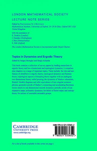 Topics in Dynamics and Ergodic Theory