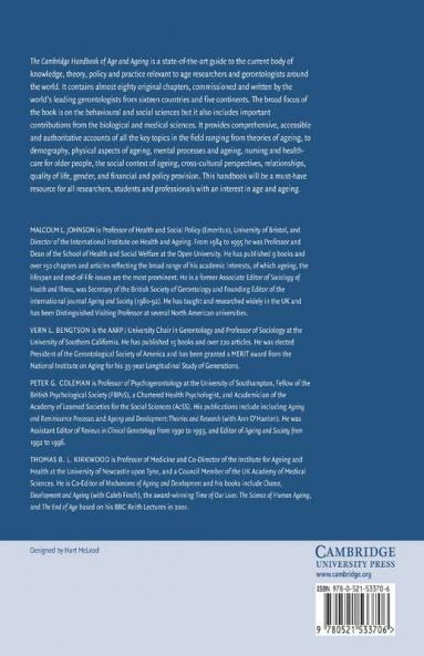 The Cambridge Handbook of Age and Ageing