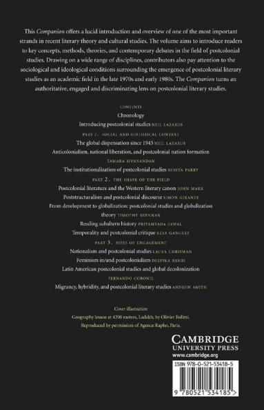 The Cambridge Companion to Postcolonial Literary Studies
