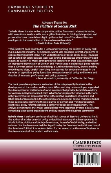 The Politics of Social Risk