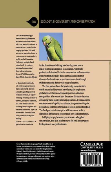 Zoo Conservation Biology