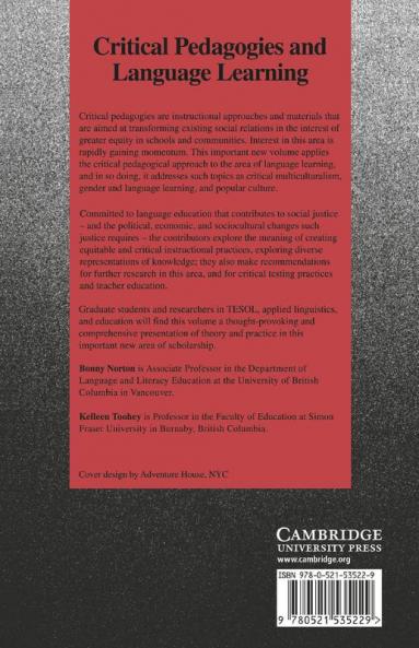 Critical Pedagogies and Language Learning