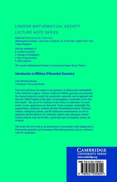 Introduction to Mobius Differential Geometry