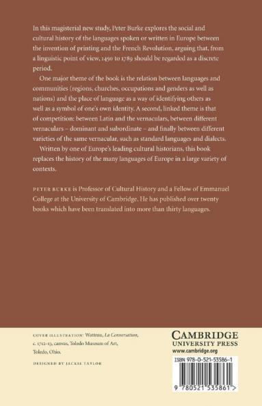 Languages and Communities in Early Modern             Europe
