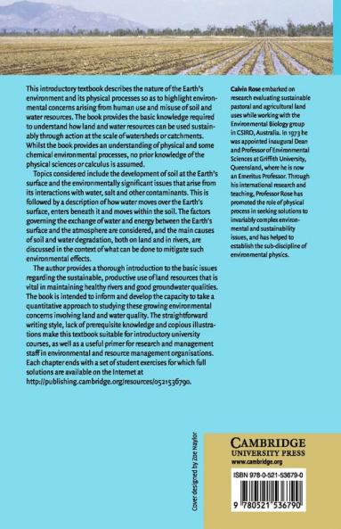 An Introduction to the Environmental Physics of Soil Water and Watersheds