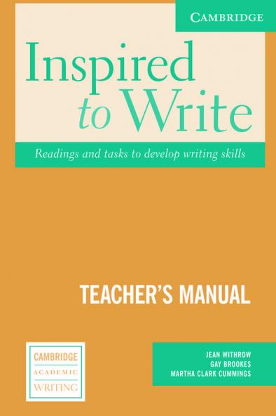 Inspired to Write Teacher's Manual