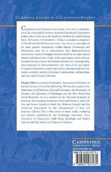Contention and Democracy in Europe 1650-2000