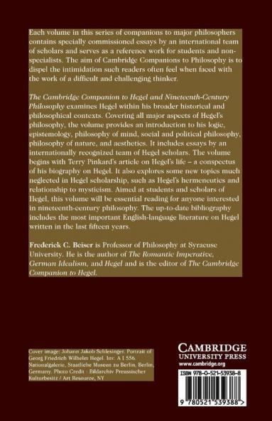 The Cambridge Companion to Hegel and Nineteenth-Century             Philosophy