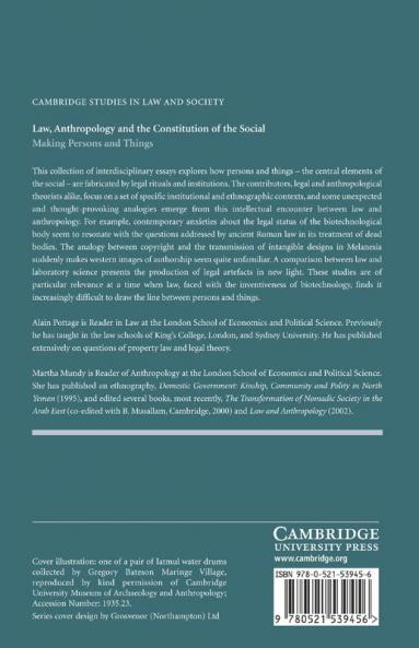 Law Anthropology and the Constitution of the Social