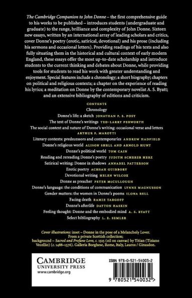 The Cambridge Companion to John Donne