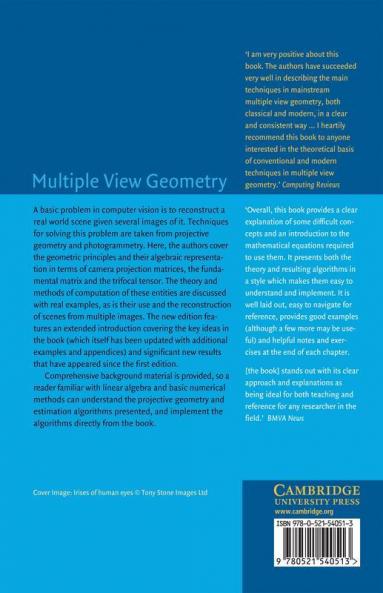 Multiple View Geom Comp Vision 2ed