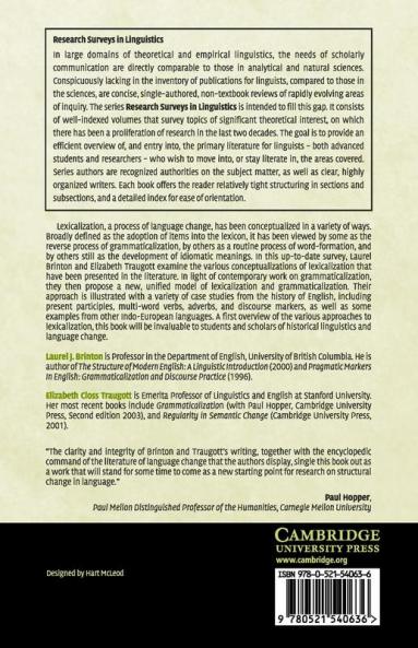 Lexicalization and Language Change
