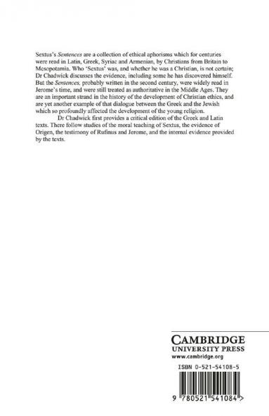 The Sentences of Sextus