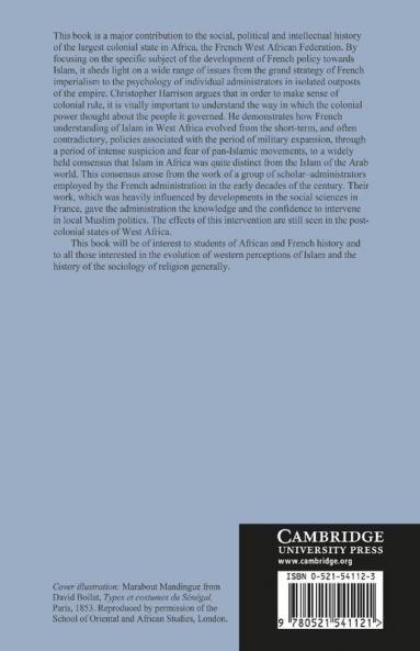 France and Islam in West Africa 1860 1960