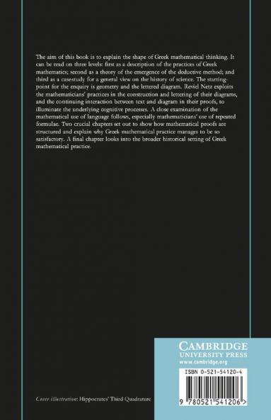 The Shaping of Deduction in Greek Mathematics