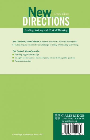 New Directions Teacher's Manual