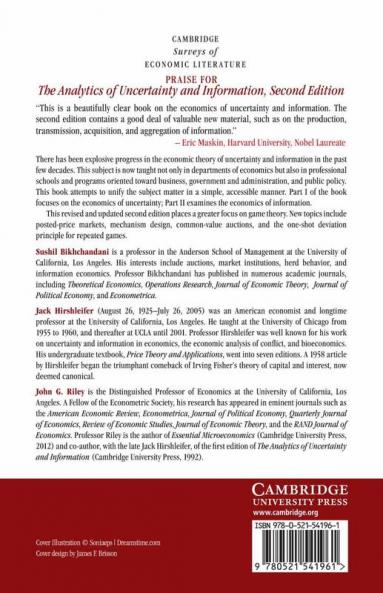 The Analytics of Uncertainty and Information Second Edition
