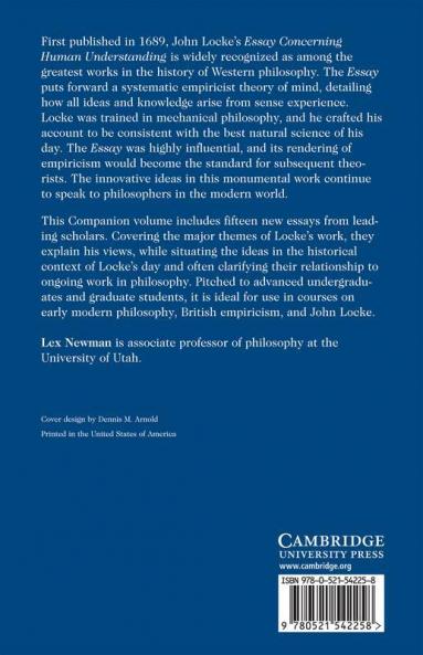The Cambridge Companion to Locke's 'Essay Concerning Human Understanding'