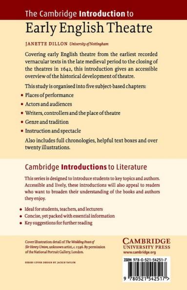 The Cambridge Introduction to Early English Theatre