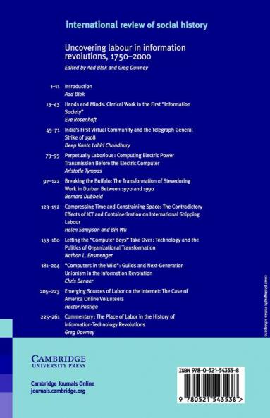 Uncovering Labour in Information Revolutions 1750-2000