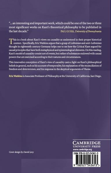 Kant and the Metaphysics of Causality