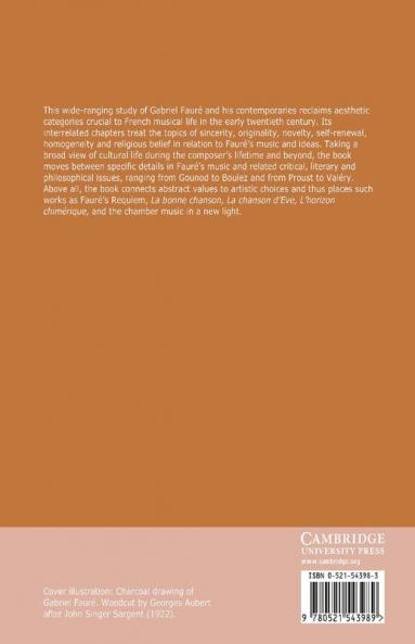 Faur and French Musical Aesthetics