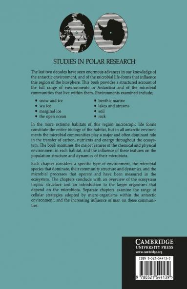 Microbial Ecosystems of Antarctica