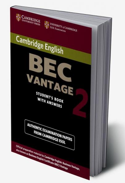 Cambridge BEC Vantage 2 Student's Book with Answers