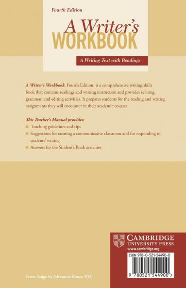 A Writer's Workbook