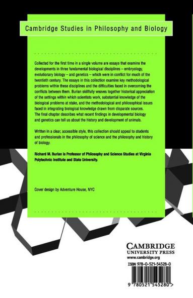 The Epistemology of Development Evolution and Genetics