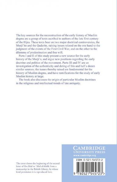 Early Muslim Dogma