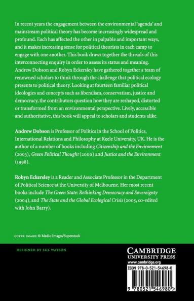 Political Theory and the Ecological Challenge