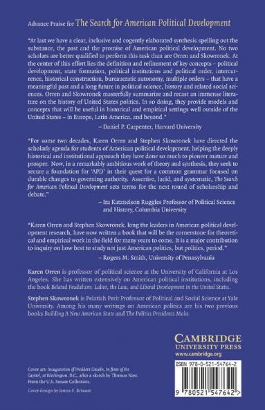 The Search for American Political Development