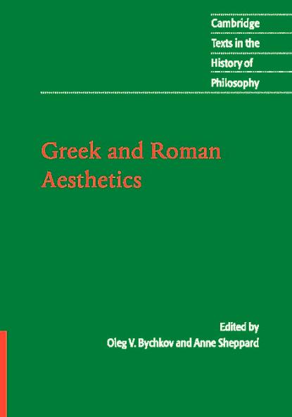 Greek and Roman Aesthetics
