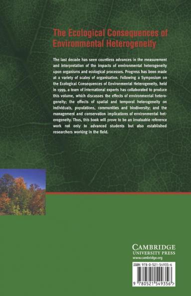 The Ecological Consequences of Environmental Heterogeneity