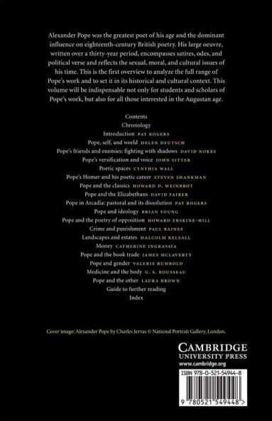 The Cambridge Companion to Alexander Pope